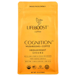 Lifeboost, Cognition ™, кофе с грибами, молотый, средней обжарки, 340 г (12 унций)