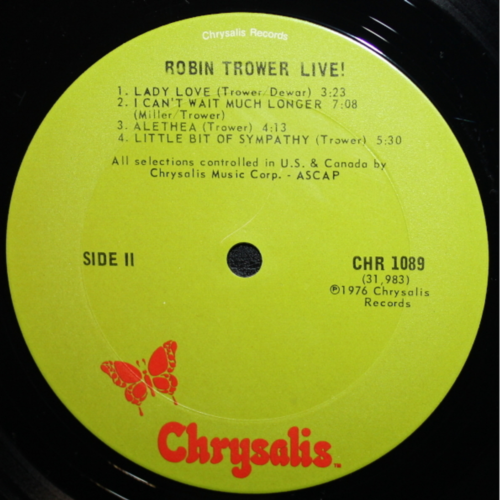 Robin Trower / Robin Trower Live! (LP)