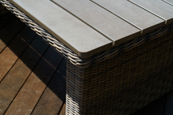 Обеденный лаунж-стол из искусственного ротанга ВЕНЕЦИЯ  180 (цвет: коричневый)