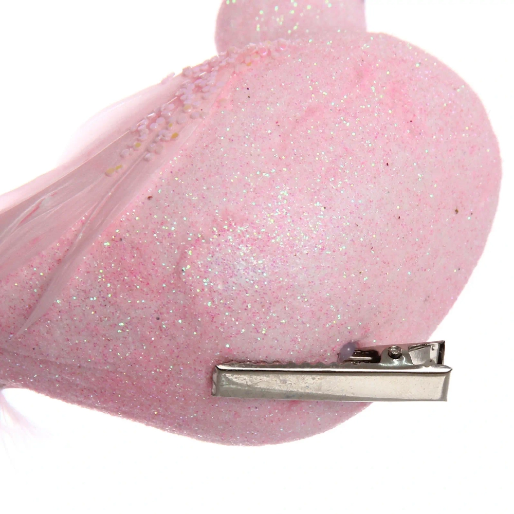 Фигурка новогодняя «Королевская птица» 33 см, розовый