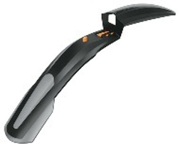 Крыло переднее 26-27.5" SHOCKBLADEII, крепеж б/съемный в шток вилки, шир. 90мм, 2х-комп. пластик, серо-черн.