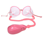 Вакуумная помпа для груди с автооткачкой воздуха (Цвет: розовый)