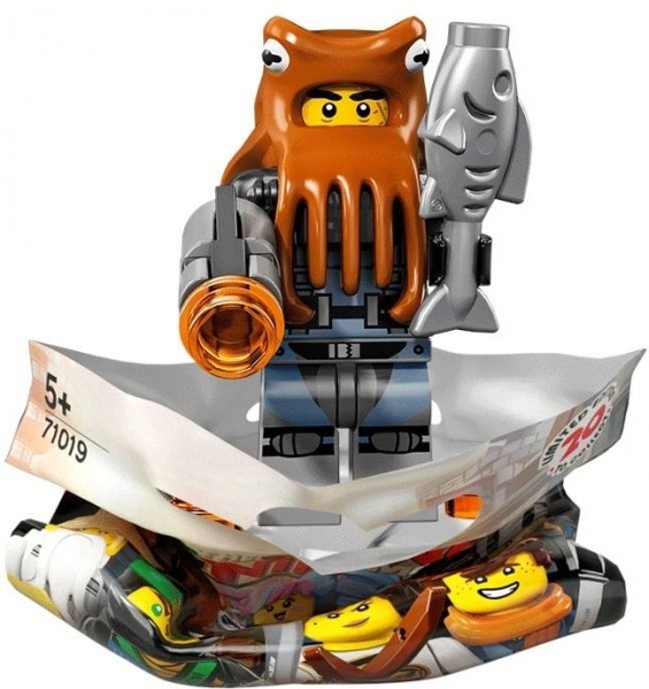 Минифигурка LEGO  71019 - 12       Акула Армейский Осьминог