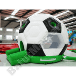 Коммерческий надувной батут «Футбольный мяч» с крышей, 4,5*4,5*5