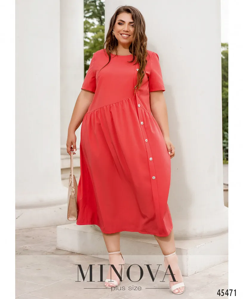 Платье 8-311-коралл Minova
