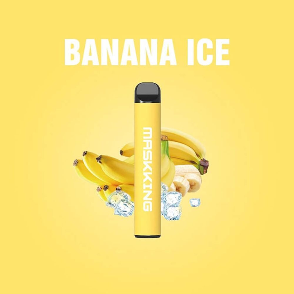 Одноразовая электронная сигарета Maskking High 2.0 - Banana Ice (Банан) 450 тяг