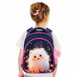 Рюкзак BRAUBERG OPTIMA, 2 отделения, с брелоком, "Tiny beauty", 36х27х18 см, 273155