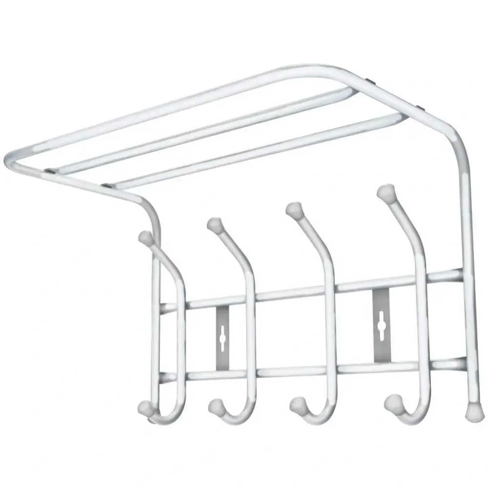 Вешалка настенная 405*265*245 (4 крючка) матовый белый ВП4/МБ