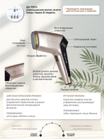 Лазерный фотоэпилятор Mismon Pro MS-216B Gold Black для дома