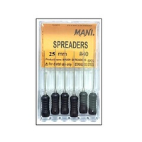 Spreaders №40 (25мм) Mani Спредеры (6шт.) Мани, для латеральной конденсации гуттаперчи, ручные