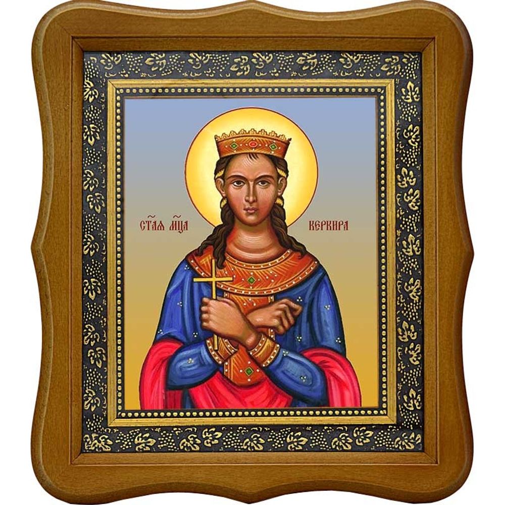 Керкира Керкирская, дева, мученица. Икона на холсте.