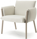 Кресло лаунж металлическое c подушками Scab Design Brezza Lounge, тортора, бежевый