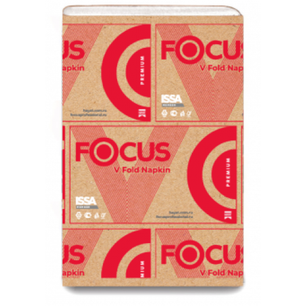 Полотенце бумажные V-сложения &quot;FOCUS&quot; (15уп=250лист)