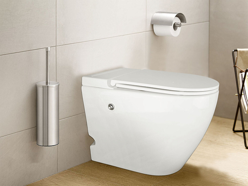 Унитаз импульсный Azario 360х570х450 напольный, полукруглый, быстросъемное сиденье микролифт (AZ102)