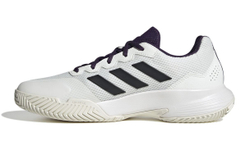 Мужские теннисные кроссовки Adidas GameCourt 2 M - core white/core black/aurora plum