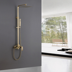Душевая стойка ABBER Wasserfall AF8616GL с изливом, золото матовое