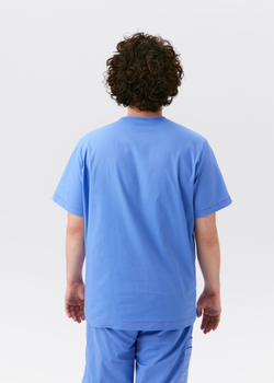 Топ медицинский мужской Гекай, эйр блю хлопок