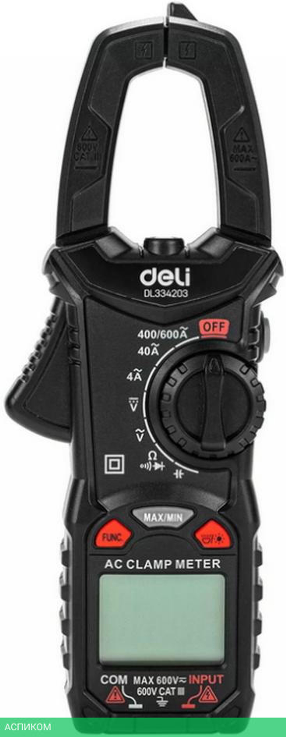Токовые клещи Deli DL334203