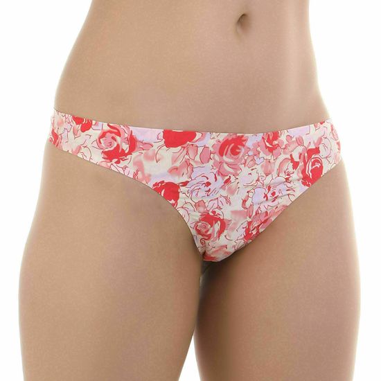 Женские трусы стринги розовые с принтом ROMEO ROSSI RR1506-5