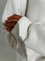 Свитшот женский оверсайз хлопок толстовка с начесом