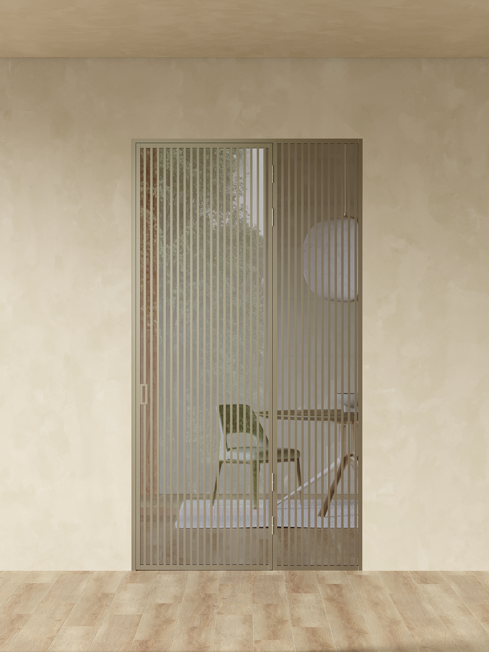 Распашная алюминиевая перегородка Minoli 16