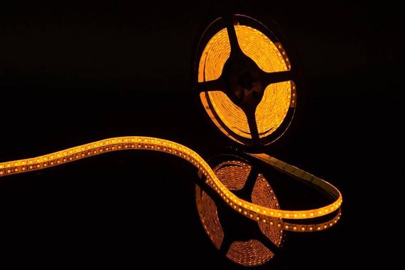 Светодиодная влагозащищенная лента SWG 9,6W/m 120LED/m 3528SMD желтый 5M 000966