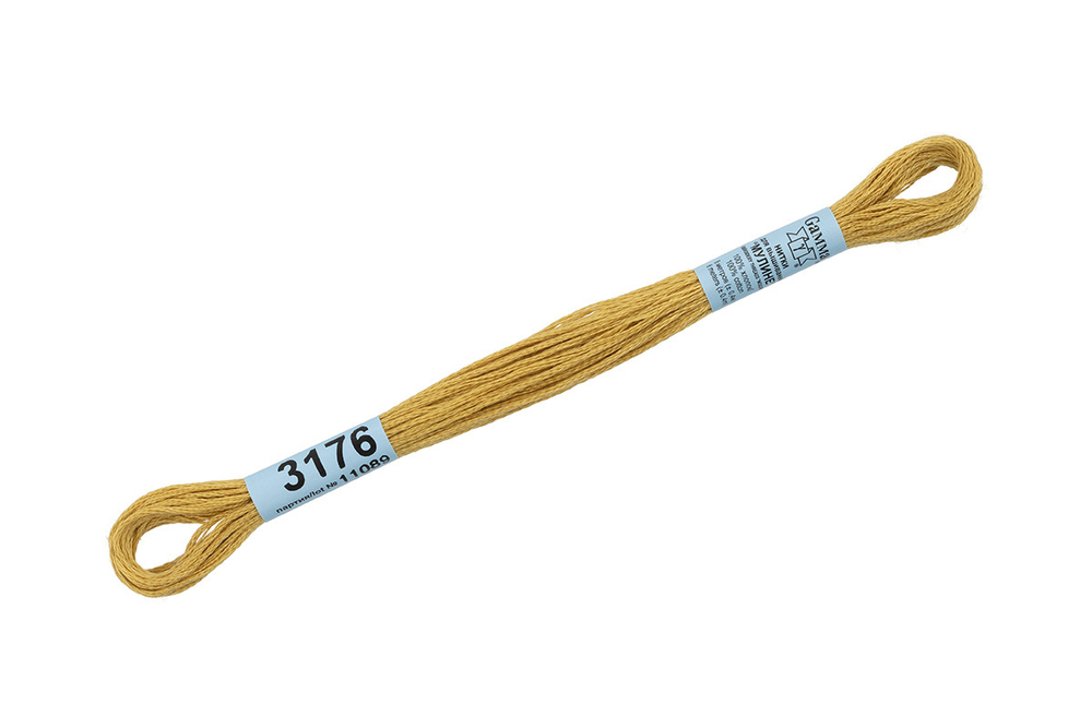 Мулине "Gamma", 100% хлопок, 8 м, №3176