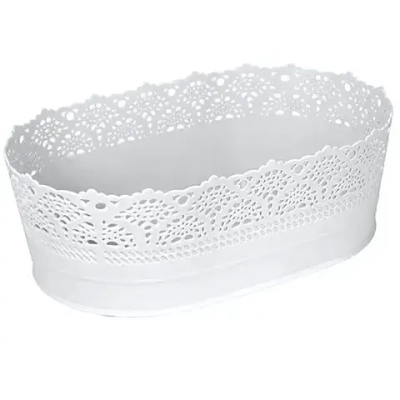 Сухарница АЖУР 28см Белый 0,1,19х0,28м