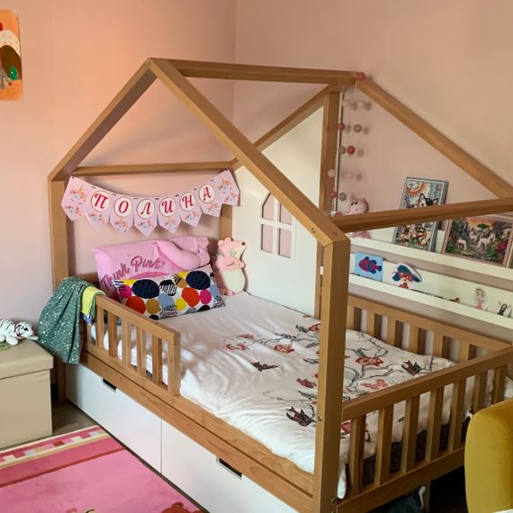 Детская кроватка Луна (Loona) из массива бука