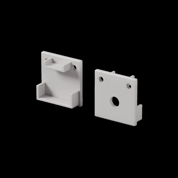Комплект заглушек (для профиля 20x20) 2 шт., ALM-2020B-EC 642077 Led Strip 642077