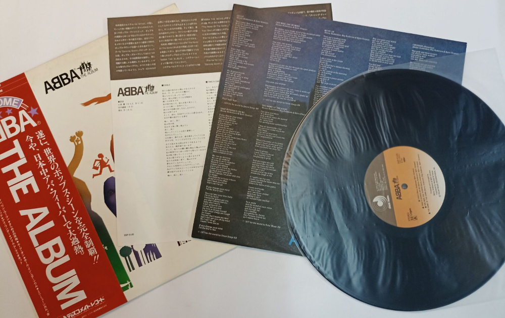 Винтажная виниловая пластинка LP ABBA The Album (Japan 1978) (Red Obi)