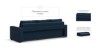 Диван Атланта НПБ 120 Рогожка Мальмо синий