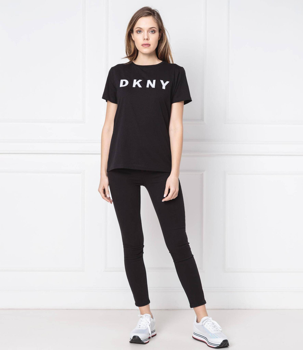 Футболка LOGO TEE DKNY - черный(W3276CNA)