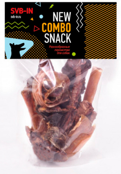 Лакомство SVB-IN для собак COMBO Snack (легкое, трахея, корень, жила, уши, печень)