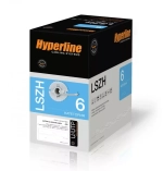 Витая пара U/UTP кат 6 4 пары 23 AWG LSZH серый 305м UUTP4-C6-S23-IN-LSZH-GY-305 Hyperline