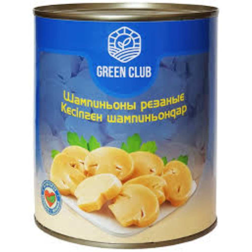 Шампиньоны резаные Green Club 850 мл
