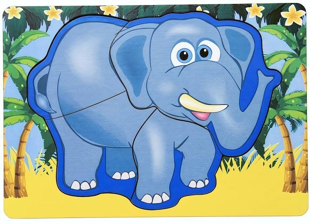 Вкладыш многослойный африканские животные