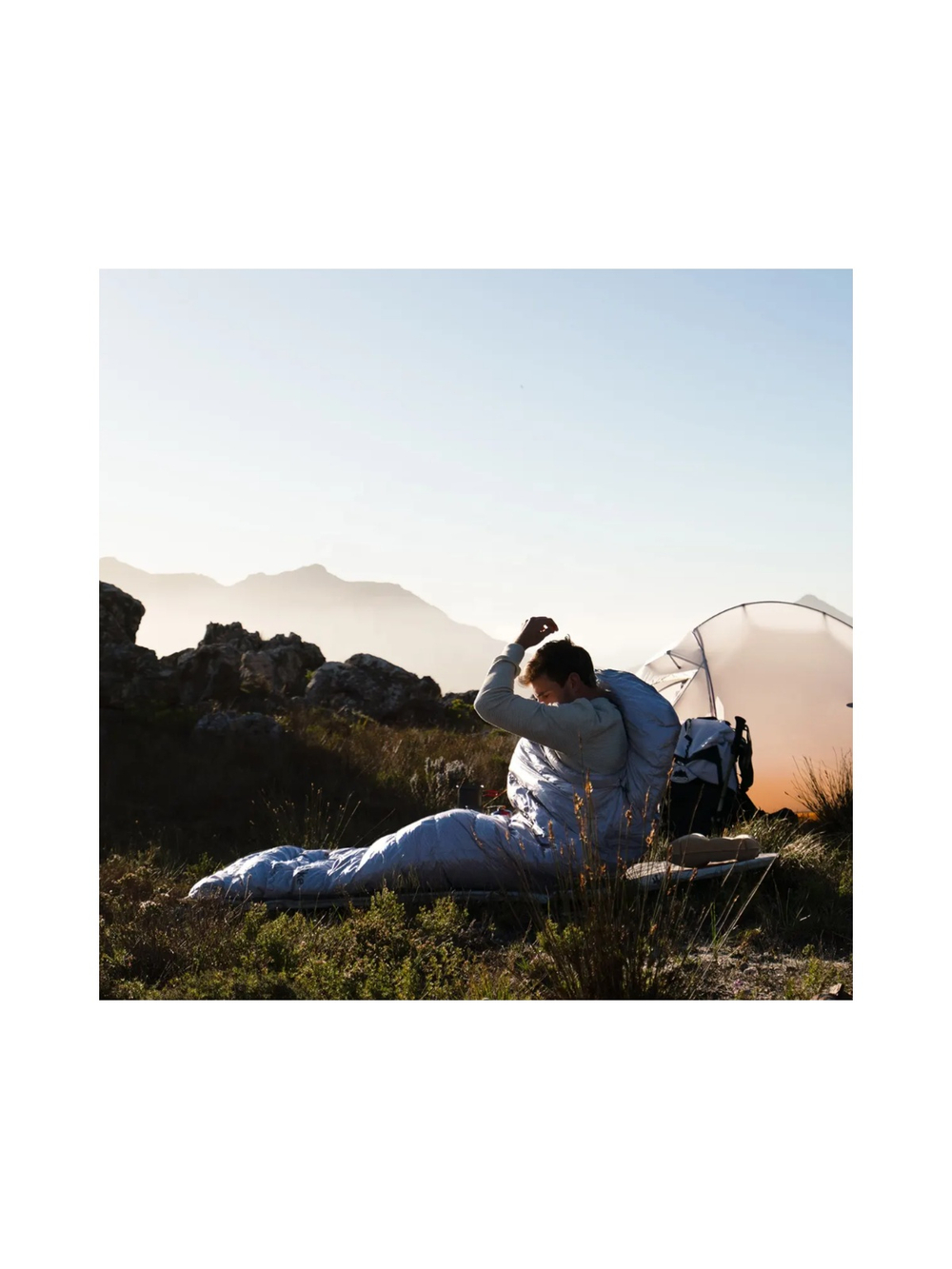 Мешок спальный Naturehike Ultralight CW400 M, 210х75 см, (правый) (ТК: +5C), серый