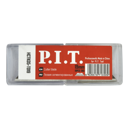 Лезвия трапецивидные PIT 19х61 мм,10шт в уп.(HCTK05-T019)