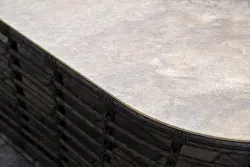 "Валенсия" лаунж-зона из искусственного ротанга, цвет серый