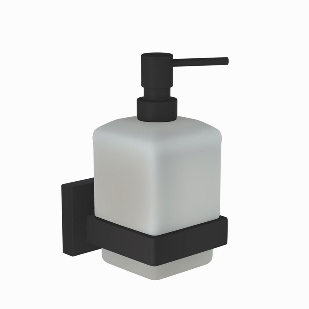 Jaquar, Дозатор для мыла Kubix Prime, Черный матовый AKP-BLM-35735P