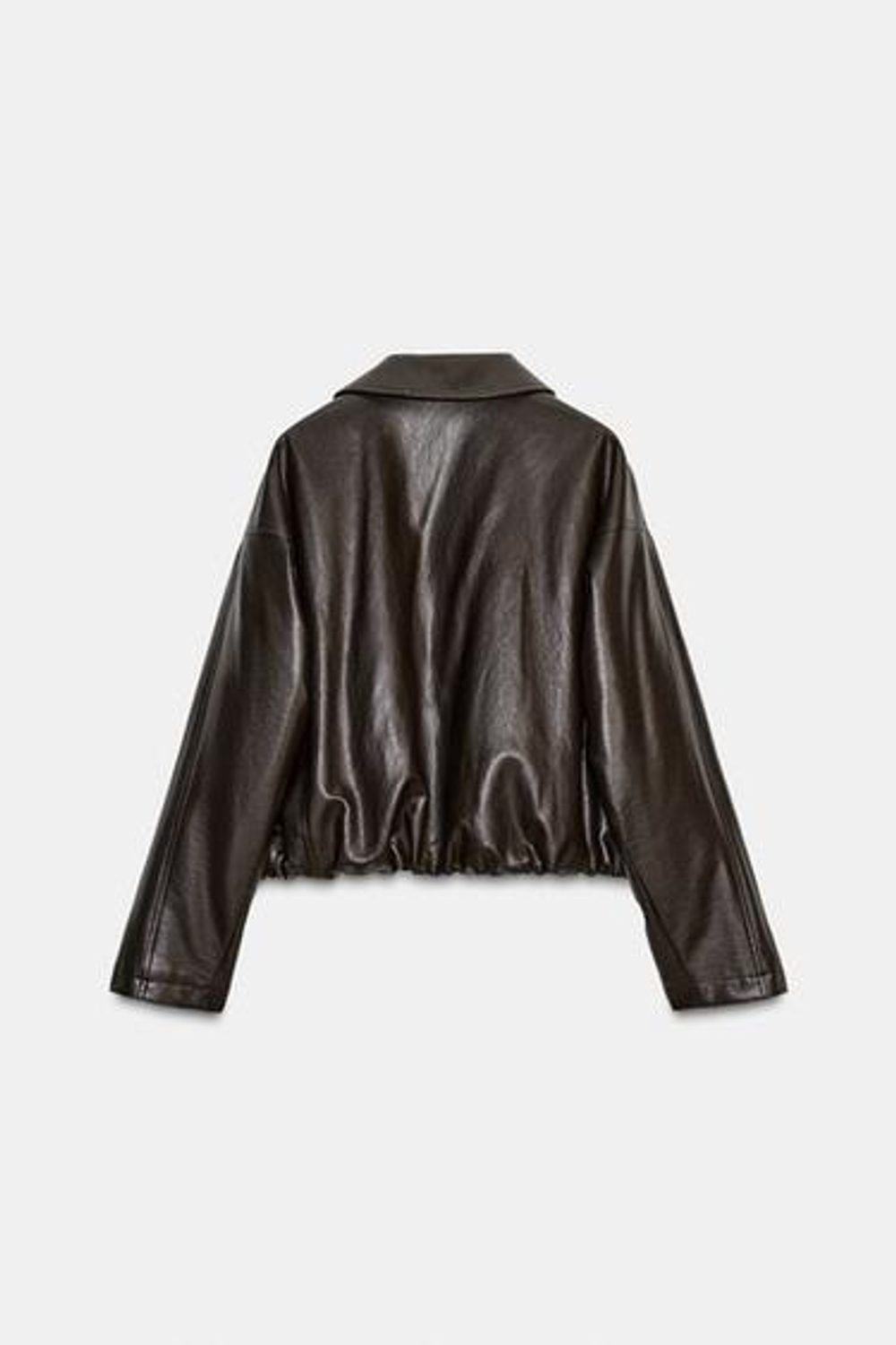 Искусственная кожа бомбер куртка - ZARA