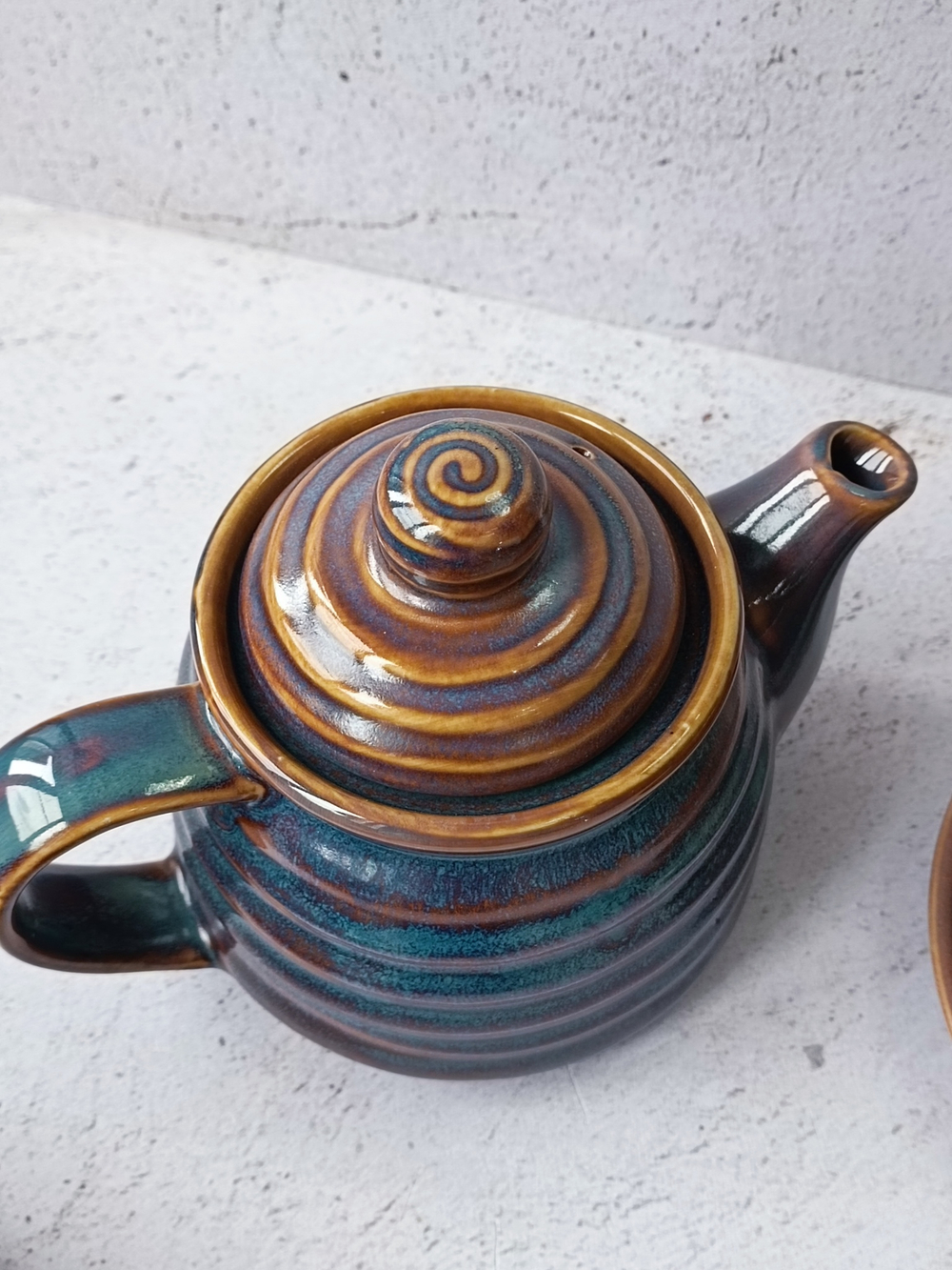 Чайник заварочный с фильтром 550 мл, сине-коричневый «Corone Terra»