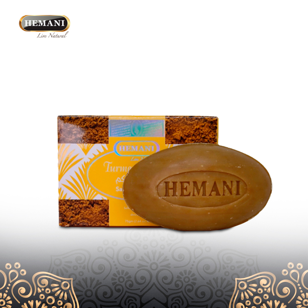 Мыло Hemani Turmeric Soap Savon Curcuma с куркумой 75 г
