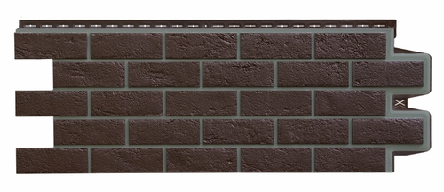 Фасадная панель Grand Line Состаренный кирпич Премиум Шоколад 0,39м2