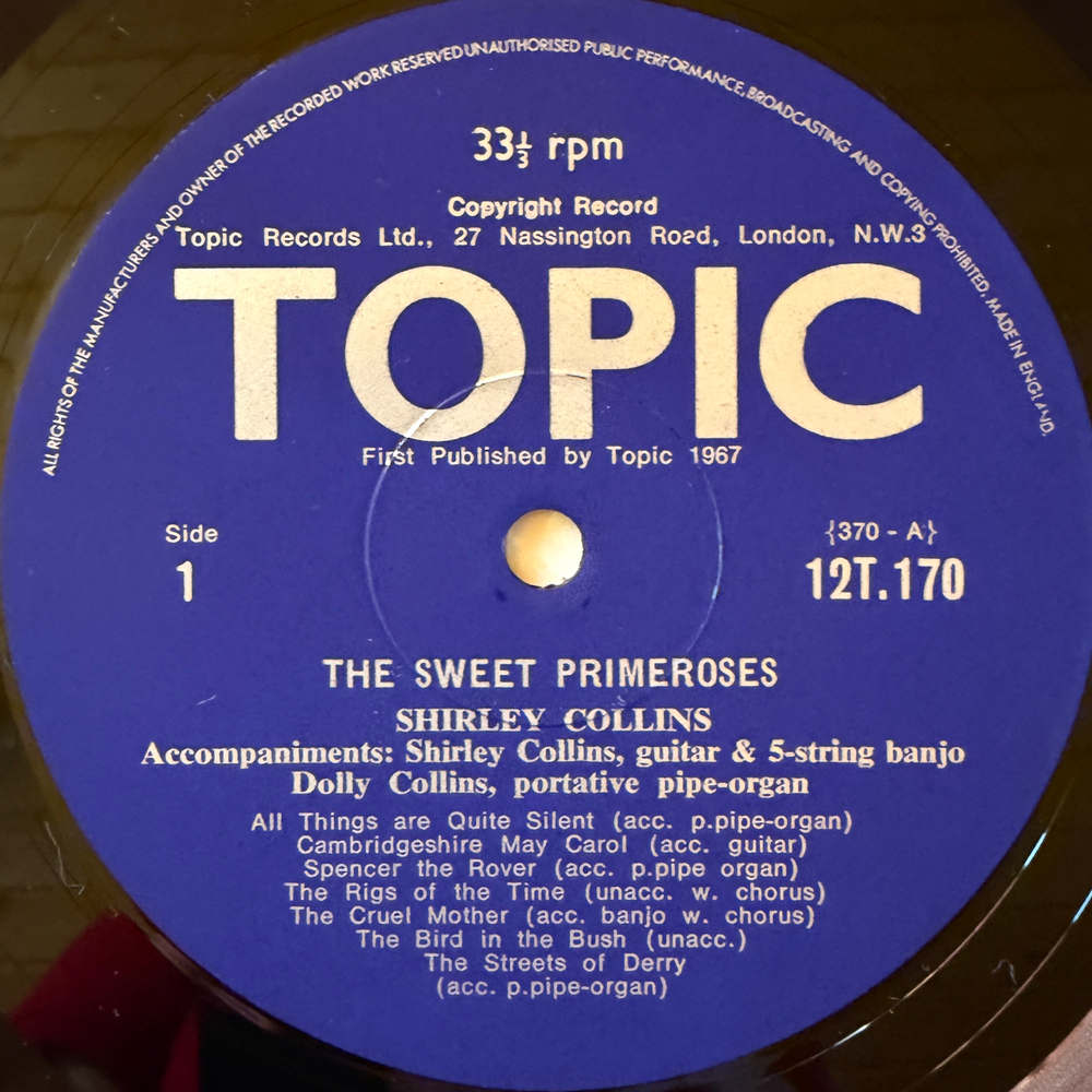 Shirley Collins – The Sweet Primeroses (Англия 1967г.) Т