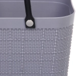 Корзинка хозяйственная «ФОЛЬК», цвет пудровый серый, 28*16*33см
