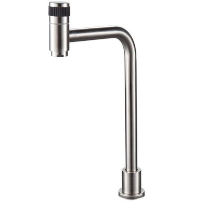 Смеситель для кухни, РМС, с кран-буксой, для одного типа воды, нерж, SUS124-270-1