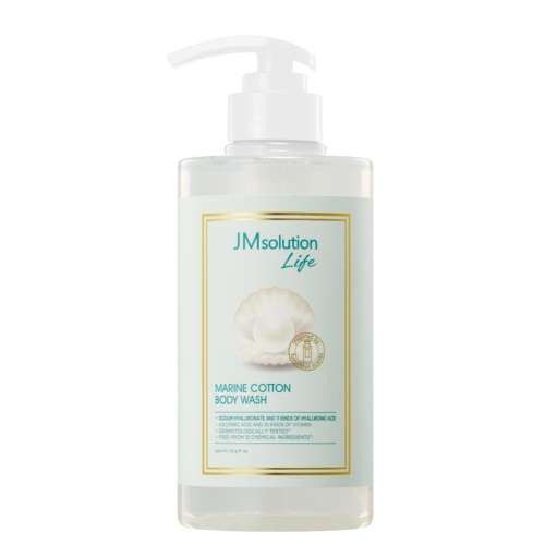 JMSolution Life Marine Cotton Body Wash гель для душа с экстрактом морского хлопка
