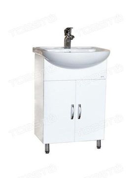 Тумба Сити-60 (белый) 2 двери под умыв. Эрика-61 577х800х283